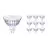 Multipack 10x Philips Master LED Spot GU5.3 MR16 5.8W 345lm 36D - 922-927 Dim To Warm | Best Colour Rendering - Dimmable - Replaces 35W