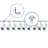 Complete Set 1-Phase Rail L 2 x 2 Meter White | incl. 9x Spot + GU10 2700K 3W Dimmable + End Cap, Power Connector and L -Connector