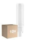 Multipack 10x Ledvance Dulux-D LED 6W - 840 Cool White | 4-Pin - Replaces 13W